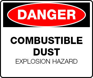 Danger Combustible Dust