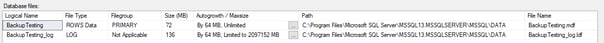 Database Files