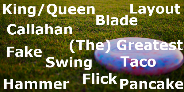 Frisbee Terms