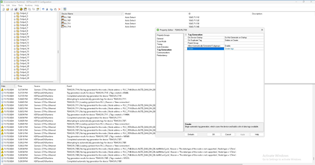 Image 4 Kepware interface and setup
