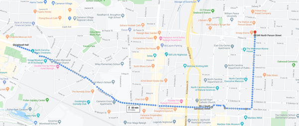 Krispy Kreme Challenge Route