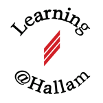 Learning@Hallam logo black