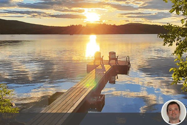 Megunticook Lake Maine sunset