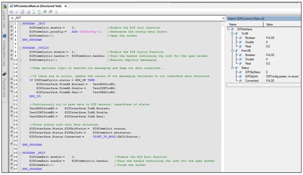 Monitoring of B&R Variables