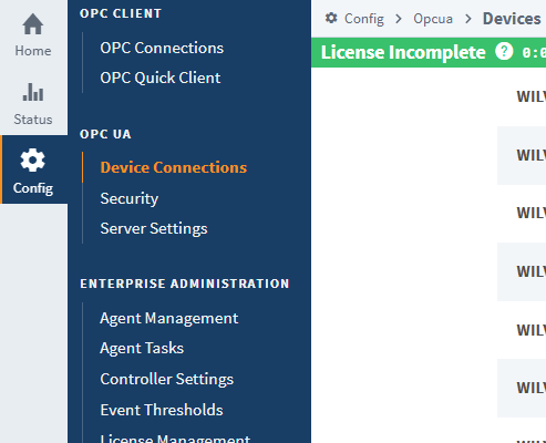Ignition Gateway Configuration