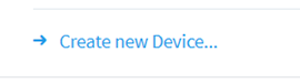 Create New Device Button