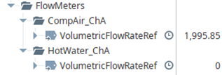 Automatic Tag History configured on Volumetric Flow