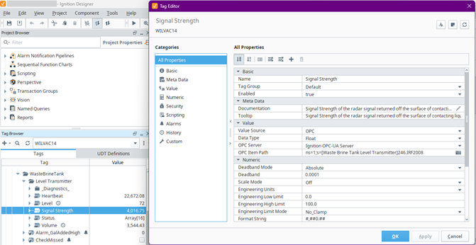 Signal Strength Value