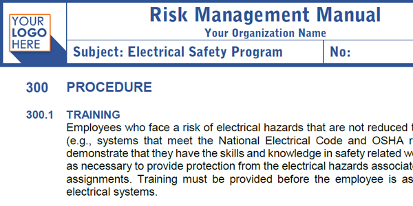 Electrical Safety Compliance Chart Nfpa 70e