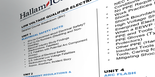 Qualified electrical safety training syllabus1