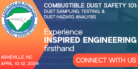 combustible dust safety conf on homepage