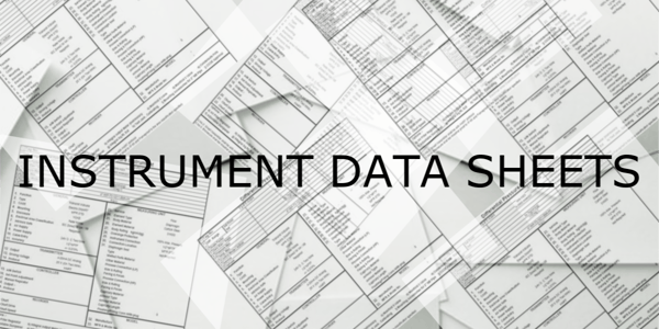 Instrument data sheets