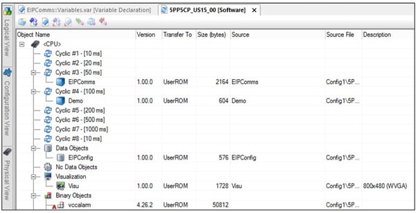 EIPComms Software Configuration Deployment