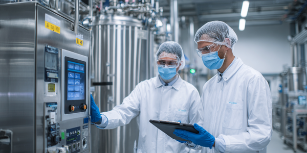 Engineers collaborating onsite to execute OQ steps on a clean steam generator