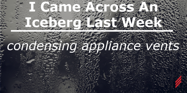 Condensing appliance vents
