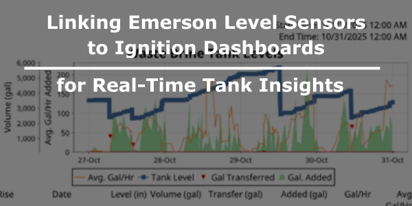 Linking Emerson Level Sensors to Ignition Dashboards