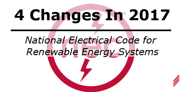 National Electrical Code for Renewable Energy Systems